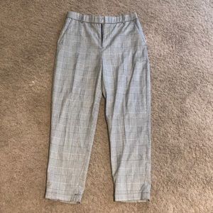 Black and white plaid pants